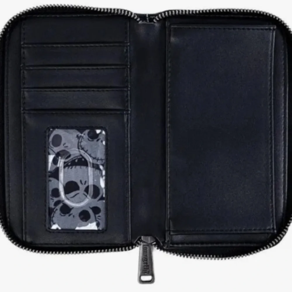 Disney loungefly Tim Burton nightmare before Christmas black clutch wallet nwt